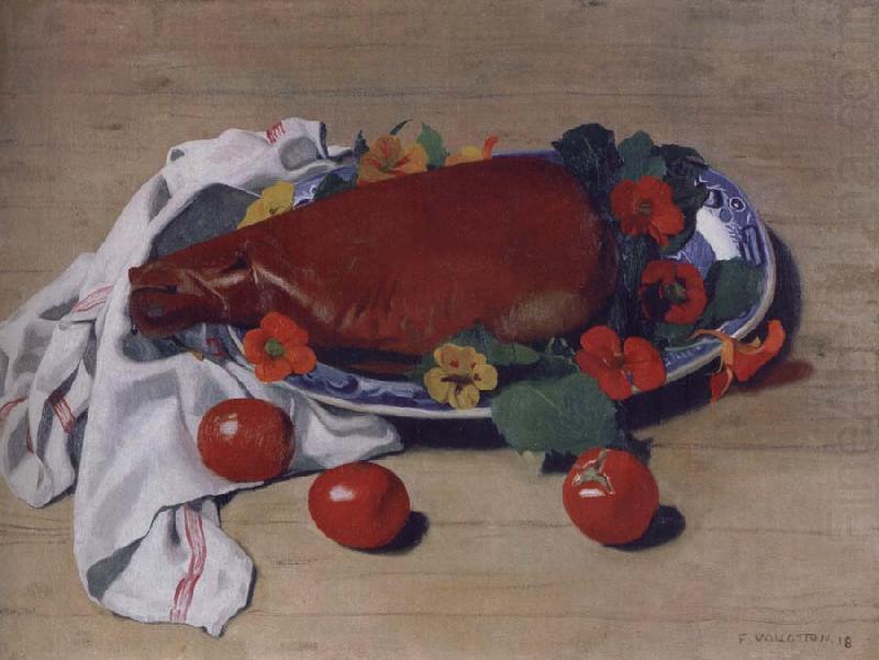 Still life with Ham and Tomatoes, Felix Vallotton